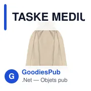 TASKE MEDIUM Sac en coton modèle moyen - Miniature 1