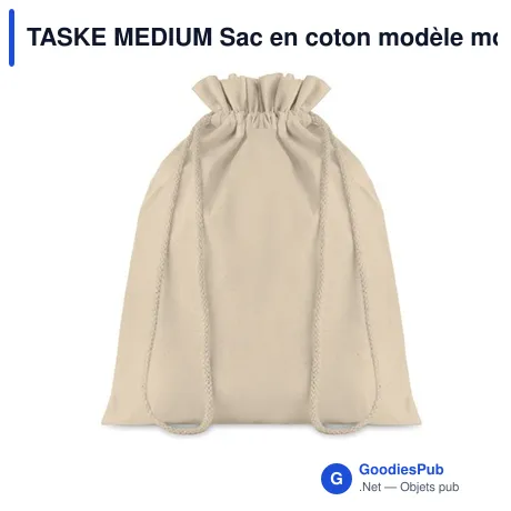 TASKE MEDIUM Sac en coton modèle moyen