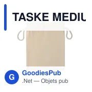 TASKE MEDIUM Sac en coton modèle moyen - Miniature 2