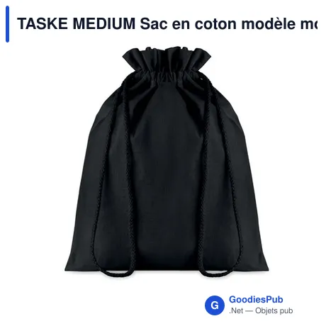TASKE MEDIUM Sac en coton modèle moyen