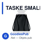 TASKE SMALL Petit sac en coton - Miniature 1