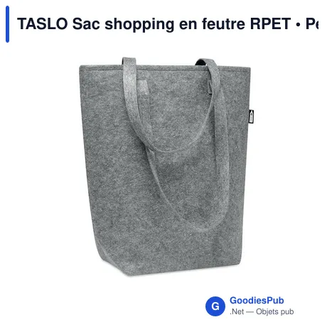 TASLO Sac shopping en feutre RPET