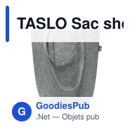 TASLO Sac shopping en feutre RPET - Miniature 2