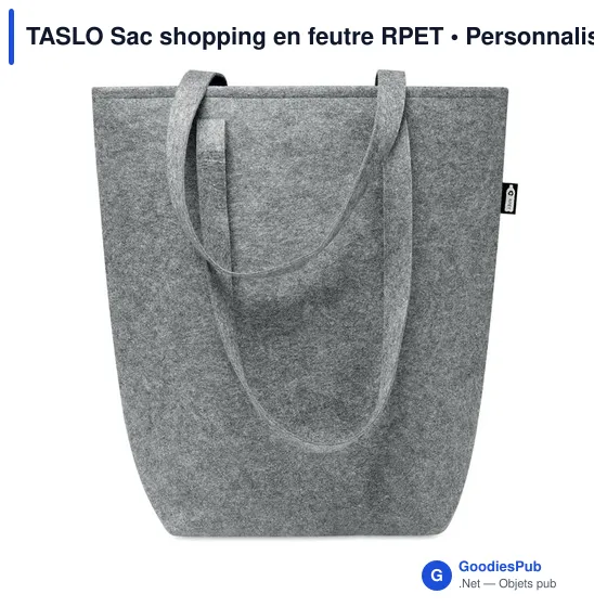 TASLO Sac shopping en feutre RPET - Image 2