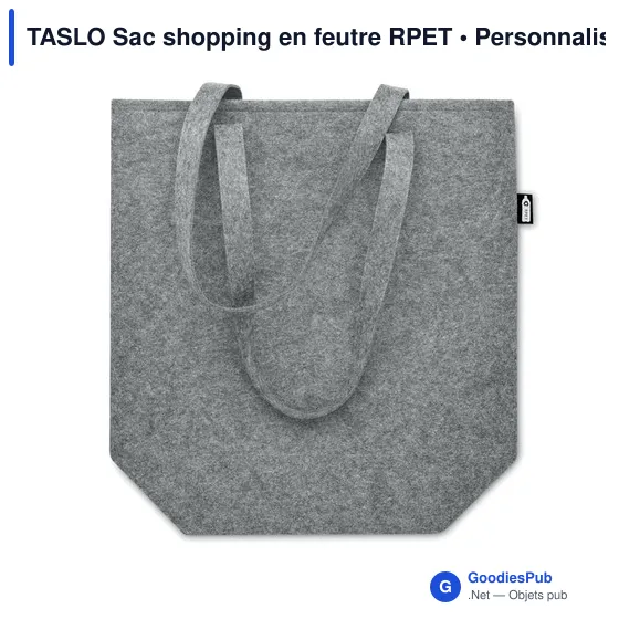 TASLO Sac shopping en feutre RPET - Image 3