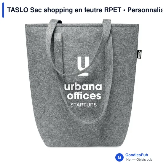 TASLO Sac shopping en feutre RPET - Image 4