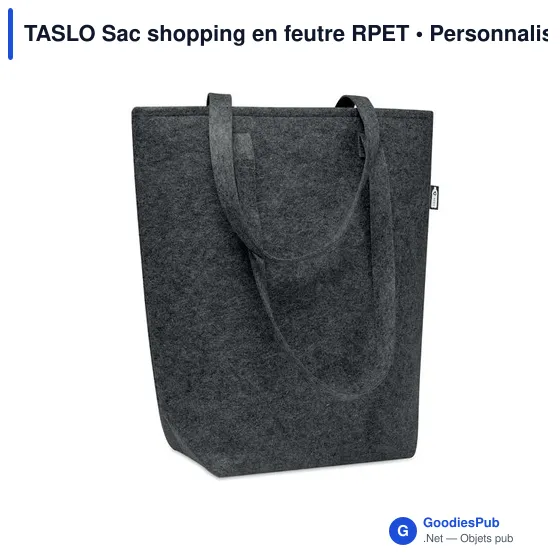 TASLO Sac shopping en feutre RPET - Image 6
