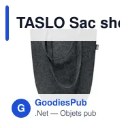 TASLO Sac shopping en feutre RPET - Miniature 7