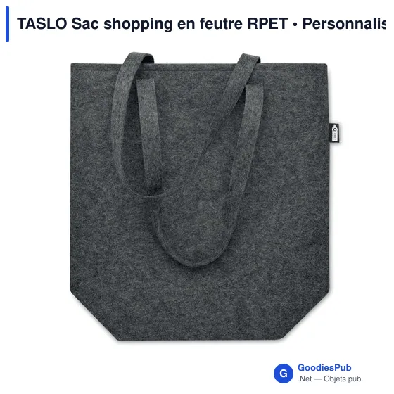 TASLO Sac shopping en feutre RPET - Image 8