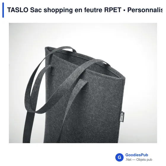 TASLO Sac shopping en feutre RPET - Image 9