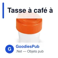 Tasse à café à couvercle personnalisable en Bio PE 240 ml avec logo - Hot-but-cool - Miniature 2