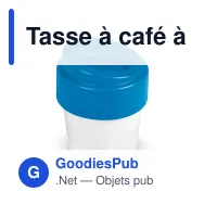 Tasse à café à couvercle personnalisable en Bio PE 240 ml avec logo - Hot-but-cool - Miniature 3