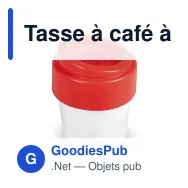 Tasse à café à couvercle personnalisable en Bio PE 240 ml avec logo - Hot-but-cool - Miniature 7