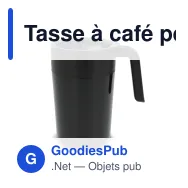 Tasse à café personnalisable double paroi 400 ml avec logo - Inox - Miniature 4