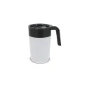Variante Blanc - Tasse à café personnalisable double paroi 400 ml avec logo - Inox
