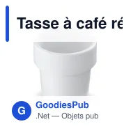 Tasse à café réutilisable personnalisable en Bio PE 240 ml avec logo - Hot-but-cool - Miniature 5