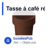 Tasse à café réutilisable personnalisable en Bio PE 240 ml avec logo - Hot-but-cool - Miniature 7