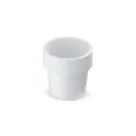 Variante Blanc - Tasse à café réutilisable personnalisable en Bio PE 240 ml avec logo - Hot-but-cool