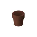 Variante Marron - Tasse à café personnalisable en Bio PE et graines de basilic avec logo - Hot-but-cool