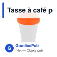 Tasse à café personnalisable en PP recyclé 250 ml avec logo - Corps blanc - Miniature 6
