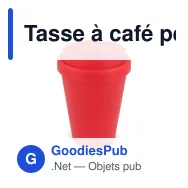 Tasse à café personnalisable en PP recyclé 250 ml avec logo - Couleurs unies - Miniature 4