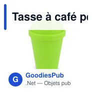Tasse à café personnalisable en PP recyclé 250 ml avec logo - Couleurs unies - Miniature 5