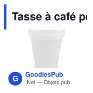 Tasse à café personnalisable en PP recyclé 250 ml avec logo - Couleurs unies - Miniature 8