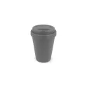 Variante Gris - Tasse à café personnalisable en PP recyclé 250 ml avec logo - Couleurs unies