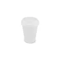 Variante Blanc - Tasse à café personnalisable en PP recyclé 250 ml avec logo - Couleurs unies