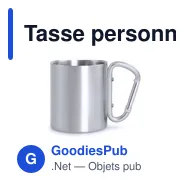 Tasse personnalisable en acier inoxydable avec logo - Tasse Bastic - Miniature 11