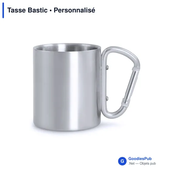 Tasse personnalisable en acier inoxydable avec logo - Tasse Bastic - Image 11