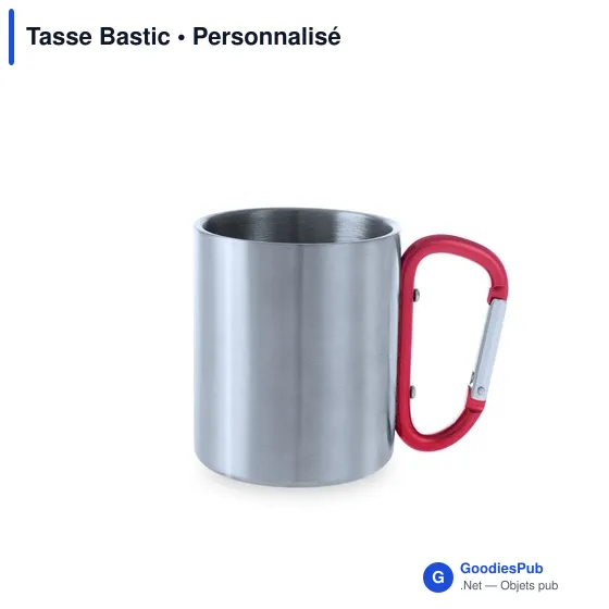 Tasse personnalisable en acier inoxydable avec logo - Tasse Bastic - Image 12