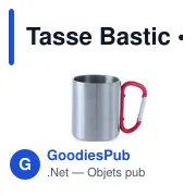 Tasse personnalisable en acier inoxydable avec logo - Tasse Bastic - Miniature 6