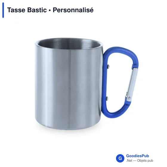 Tasse personnalisable en acier inoxydable avec logo - Tasse Bastic - Image 7