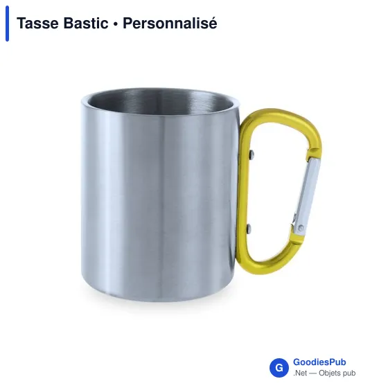 Tasse personnalisable en acier inoxydable avec logo - Tasse Bastic - Image 9
