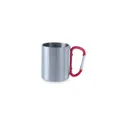 Variante rouge - Tasse personnalisable en acier inoxydable avec logo - Tasse Bastic