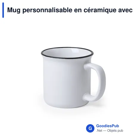 Mug personnalisable en céramique avec logo - Tasse Bercom