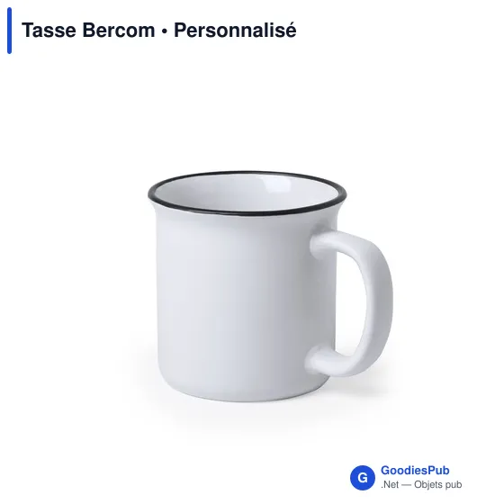 Mug personnalisable en céramique avec logo - Tasse Bercom - Image 1