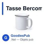 Mug personnalisable en céramique avec logo - Tasse Bercom - Miniature 2
