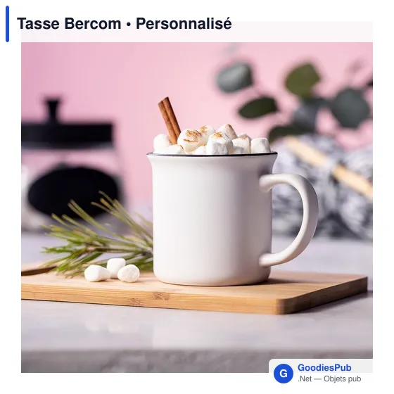 Mug personnalisable en céramique avec logo - Tasse Bercom - Image 3
