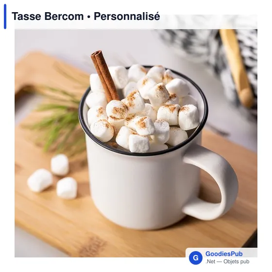Mug personnalisable en céramique avec logo - Tasse Bercom - Image 4