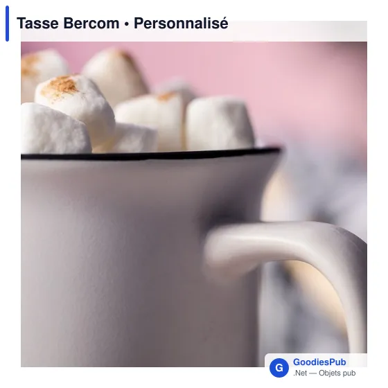 Mug personnalisable en céramique avec logo - Tasse Bercom - Image 5