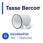 Mug personnalisable en céramique avec logo - Tasse Bercom - Miniature 6