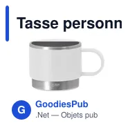 Tasse personnalisable en acier inoxydable recyclé avec logo - Blakent - Miniature 1