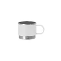 Variante blanc - Tasse personnalisable en acier inoxydable recyclé avec logo - Blakent