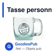 Tasse personnalisable en verre recyclé avec logo - Tasse Chantir - Miniature 1