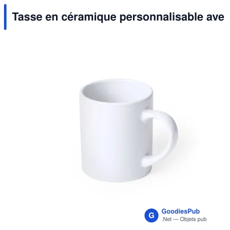 Tasse en céramique personnalisable avec logo - Tasse Daimy