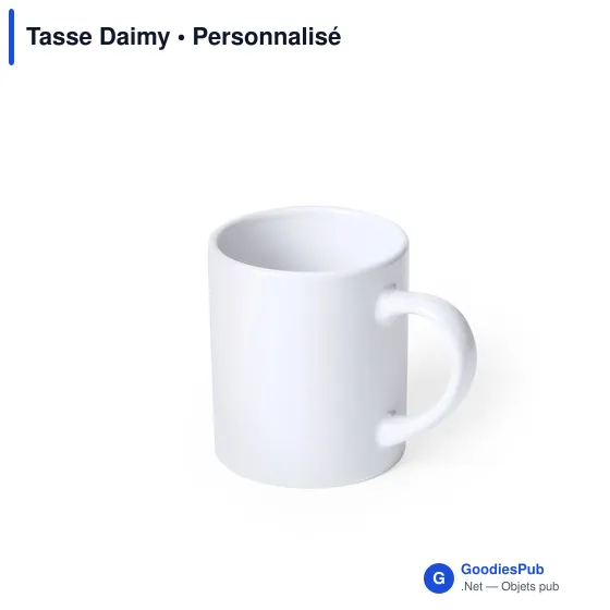 Tasse en céramique personnalisable avec logo - Tasse Daimy - Image 1
