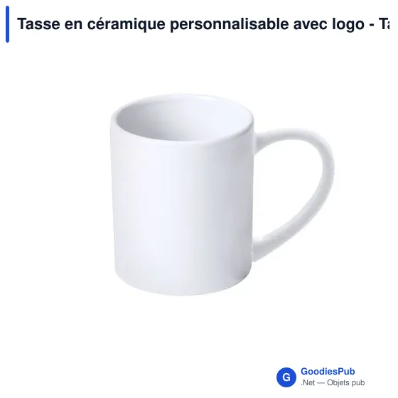 Tasse en céramique personnalisable avec logo - Tasse Daimy - Image 5