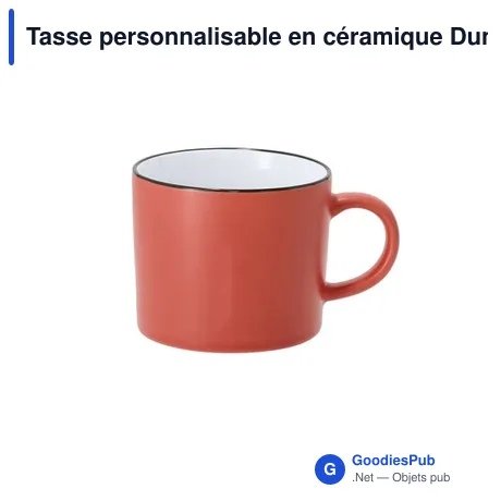 Tasse personnalisable en céramique Dumax avec logo